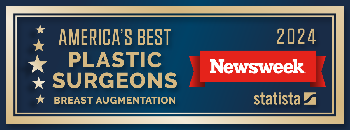 Newsweek - America's Best Plastic Surgeons 2024 - Best Breast Augmentation Surgeon Award